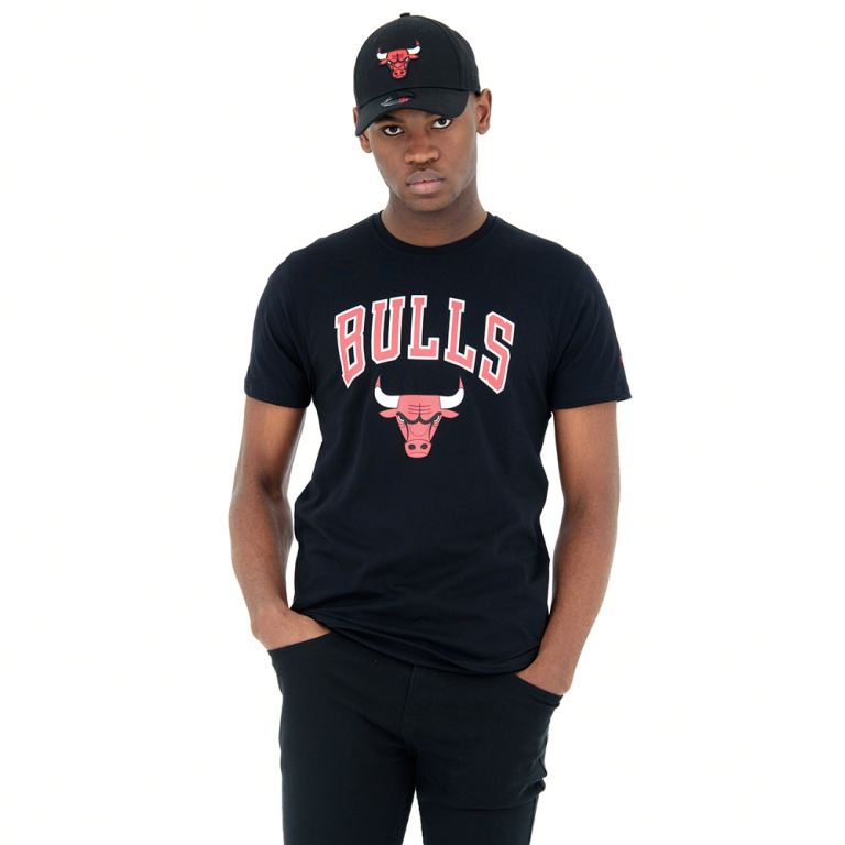 Ropa New Era Nba Negros - Chicago Bulls Tee 19253ZLDX